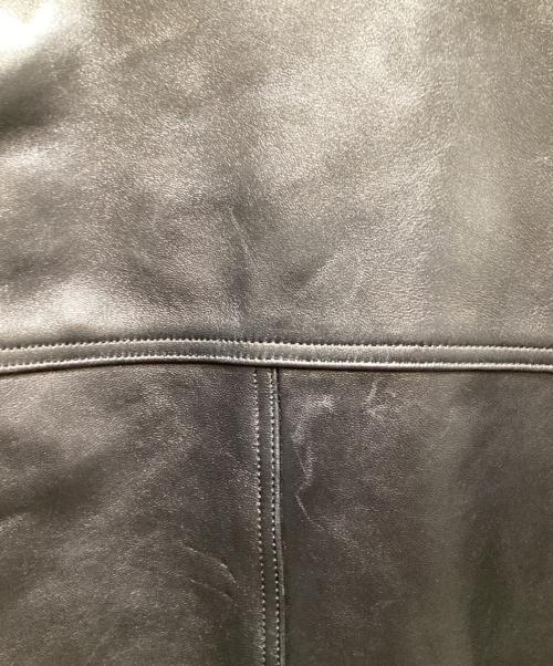 Schott（ショット）Schott (ショット) nano・universe (ナノ・ユニバース) 別注 LEATHER CAR COAT/  26SS ブラック サイズ:Lの古着・服飾アイテム