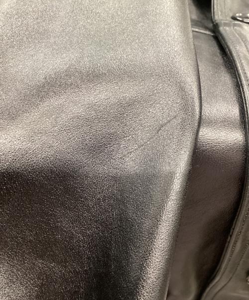 Schott（ショット）Schott (ショット) nano・universe (ナノ・ユニバース) 別注 LEATHER CAR COAT/  26SS ブラック サイズ:Lの古着・服飾アイテム