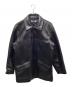 Schott（ショット）の古着「別注 LEATHER CAR COAT/  26SS」｜ブラック