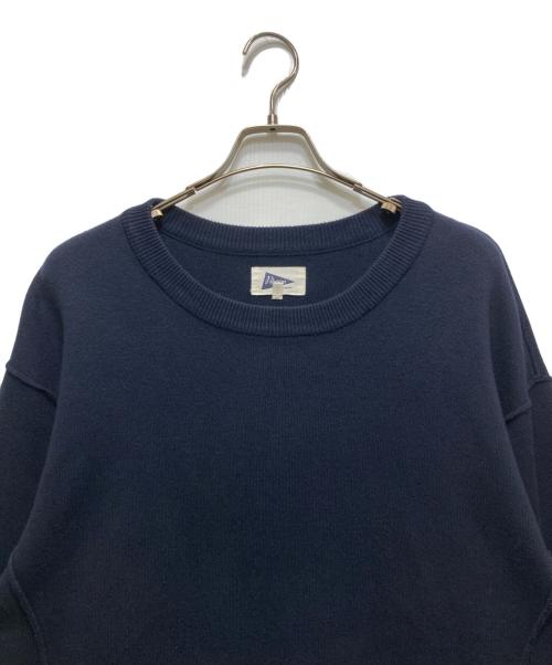 Pilgrim Surf+Supply（ピルグリム サーフサプライ）Pilgrim Surf+Supply (ピルグリム サーフサプライ) Fiore Knit Crew 36-15-0138-803 ネイビー サイズ:XLの古着・服飾アイテム
