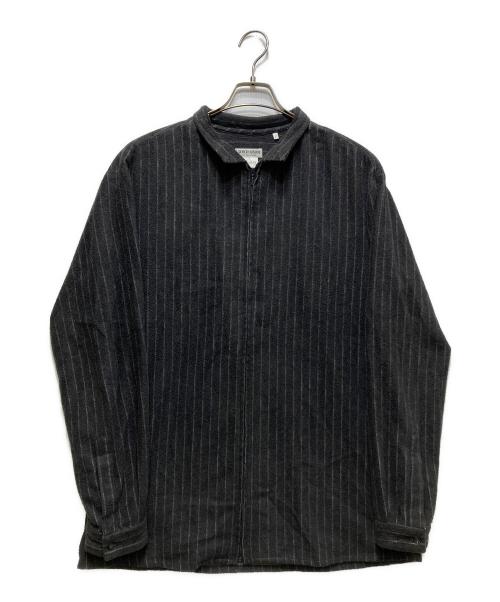 GIORGIO ARMANI（ジョルジオアルマーニ）GIORGIO ARMANI (ジョルジオアルマーニ) ジップアップ フリースシャツ グレー サイズ:Lの古着・服飾アイテム