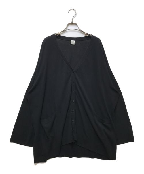 toteme（トーテム）toteme (トーテム) コットンニットカーディガン ブラック サイズ:XSの古着・服飾アイテム