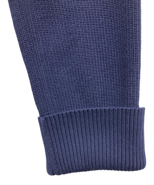 sacai（サカイ）sacai (サカイ) Cotton Poplin x Knit Pullover/コットンポプリンニットプルオーバー ブルー サイズ:1の古着・服飾アイテム