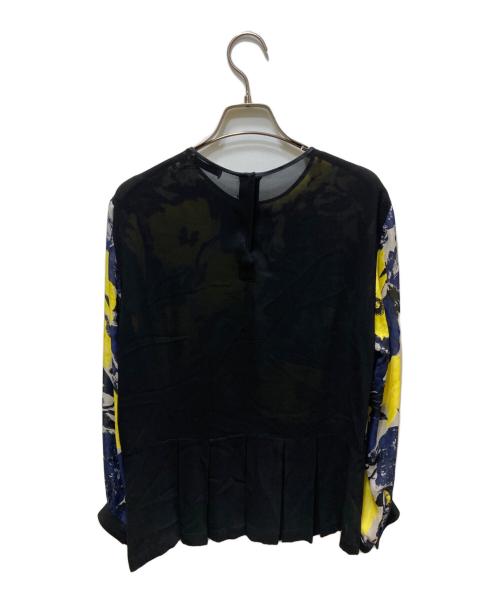 DRIES VAN NOTEN（ドリスヴァンノッテン）DRIES VAN NOTEN (ドリスヴァンノッテン) フラワープリント シルクブラウス 42-158-10-096257 ブラック サイズ:実寸参照の古着・服飾アイテム