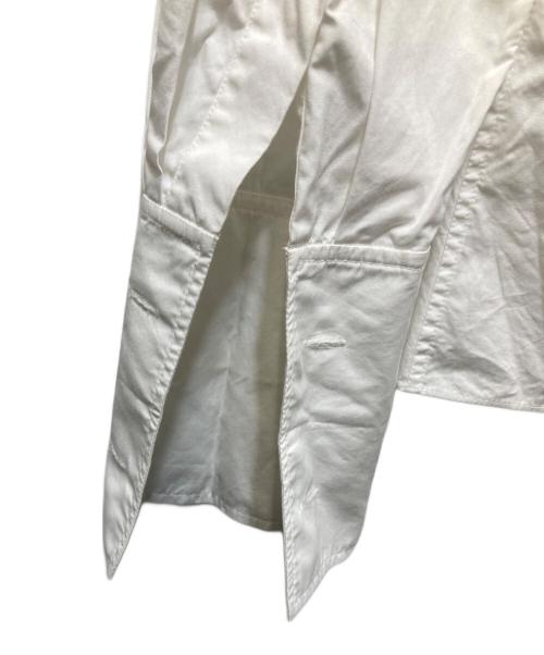 HERMES（エルメス）HERMES (エルメス) フリルシャツ　フランス製 ホワイト サイズ:36の古着・服飾アイテム