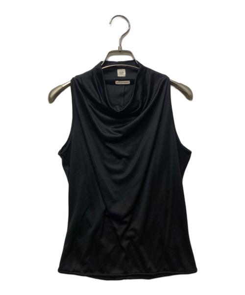 HERMES（エルメス）HERMES (エルメス) シルク ハイネックノースリーブブラウス ブラック サイズ:34の古着・服飾アイテム