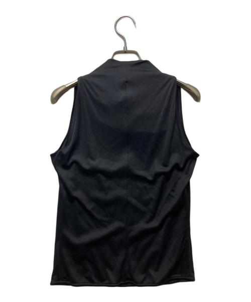 HERMES（エルメス）HERMES (エルメス) シルク ハイネックノースリーブブラウス ブラック サイズ:34の古着・服飾アイテム