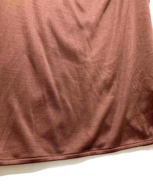HERMES（エルメス）HERMES (エルメス) シルク ハイネックノースリーブブラウス ブラウン サイズ:34の古着・服飾アイテム