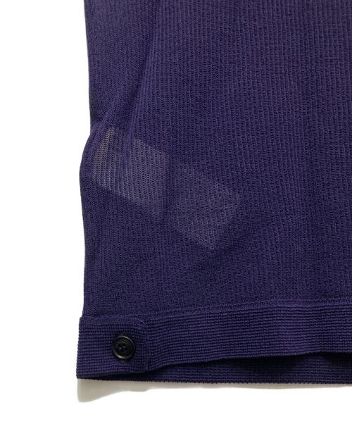 HERMES（エルメス）HERMES (エルメス) シルク混 ショートスリーブニット パープル サイズ:34の古着・服飾アイテム