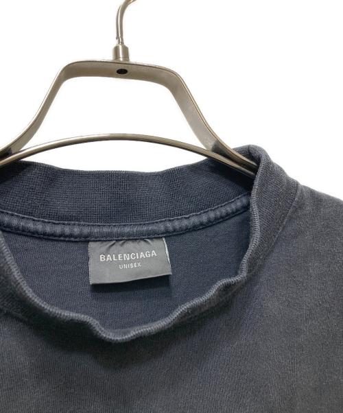 BALENCIAGA（バレンシアガ）BALENCIAGA (バレンシアガ) HAND DRAWN TSHIRT / バックプリント モックネックTシャツ ブラック サイズ:XSの古着・服飾アイテム