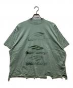 BALENCIAGAバレンシアガ）の古着「DIY Imprint Cropped T-Shirt/ インプリントクロップドティシャツ」｜グリーン