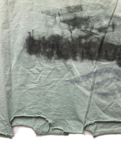 BALENCIAGA（バレンシアガ）BALENCIAGA (バレンシアガ) DIY Imprint Cropped T-Shirt/ インプリントクロップドティシャツ グリーン サイズ:2の古着・服飾アイテム