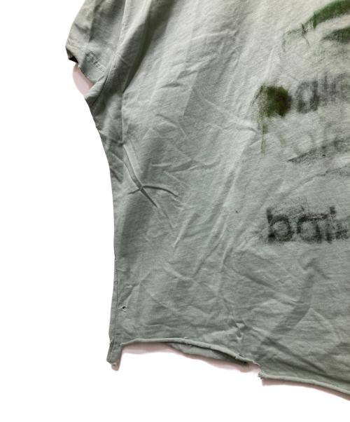 BALENCIAGA（バレンシアガ）BALENCIAGA (バレンシアガ) DIY Imprint Cropped T-Shirt/ インプリントクロップドティシャツ グリーン サイズ:2の古着・服飾アイテム