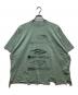 BALENCIAGA（バレンシアガ）の古着「DIY Imprint Cropped T-Shirt/ インプリントクロップドティシャツ」｜グリーン