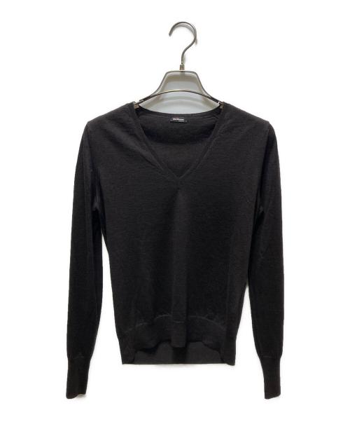 kiton（キートン）kiton (キートン) カシミヤシルクVネックニット ブラウン サイズ:38の古着・服飾アイテム