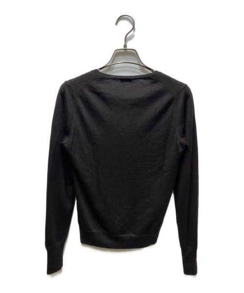 kiton（キートン）kiton (キートン) カシミヤシルクVネックニット ブラウン サイズ:38の古着・服飾アイテム
