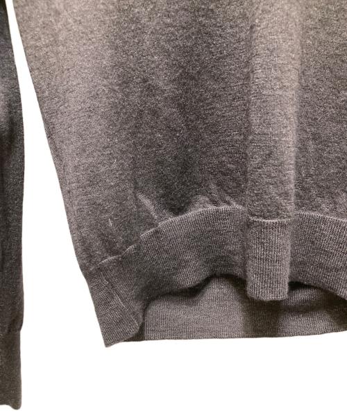 kiton（キートン）kiton (キートン) カシミヤシルクVネックニット ブラウン サイズ:38の古着・服飾アイテム