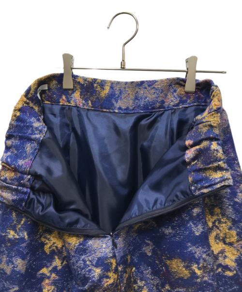Sov.（ソブ）Sov. (ソブ) ラメジャガードボリュームスカート 0302-110-234A ブルー サイズ:38の古着・服飾アイテム
