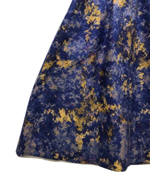 Sov.（ソブ）Sov. (ソブ) ラメジャガードボリュームスカート 0302-110-234A ブルー サイズ:38の古着・服飾アイテム