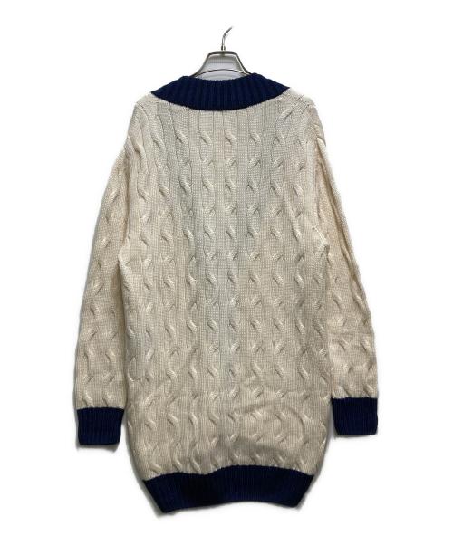 BALMAIN（バルマン）BALMAIN (バルマン) ケーブルニットカーディガン アイボリー サイズ:34の古着・服飾アイテム