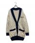 BALMAIN（バルマン）の古着「ケーブルニットカーディガン」｜アイボリー