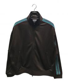 MAISON SPECIAL（メゾンスペシャル）の古着「Prime-Over Crochet Line Track Jacket (プライムオーバークロケットライントラックジャケット） 11232111301」｜ブラウン