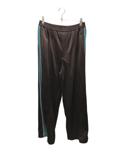 MAISON SPECIAL（メゾンスペシャル）MAISON SPECIAL Washed Nylon Side Line Prime-Wide Easy Pants(ウォッシュドナイロンサイドラインプライムワイドイージーパンツ)　11232461304 ブラウン サイズ:２の古着・服飾アイテム
