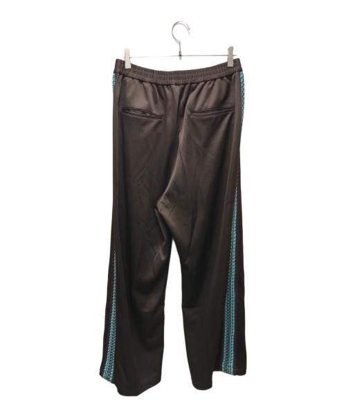 MAISON SPECIAL（メゾンスペシャル）MAISON SPECIAL Washed Nylon Side Line Prime-Wide Easy Pants(ウォッシュドナイロンサイドラインプライムワイドイージーパンツ)　11232461304 ブラウン サイズ:２の古着・服飾アイテム