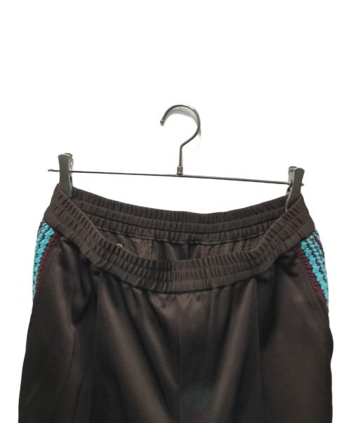 MAISON SPECIAL（メゾンスペシャル）MAISON SPECIAL Washed Nylon Side Line Prime-Wide Easy Pants(ウォッシュドナイロンサイドラインプライムワイドイージーパンツ)　11232461304 ブラウン サイズ:２の古着・服飾アイテム