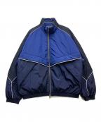 MAISON SPECIALメゾンスペシャル）の古着「Different Material Combination Prime-Over Truck Puffer Jacket　11232211304」｜ブルー
