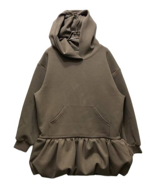 THE TOE（ザ・トゥー）THE TOE (ザ・トゥー) Wagner Hoodie Dress(ワーグナーフーディードレス)　 ブラウン サイズ:Sの古着・服飾アイテム