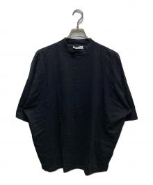 JIL SANDER（ジルサンダー）の古着「モックネックオーバーサイズTシャツ KK JM IM 0002」｜ブラック