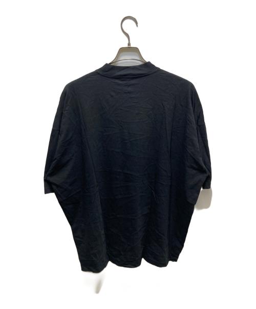 JIL SANDER（ジルサンダー）JIL SANDER (ジルサンダー) モックネックオーバーサイズTシャツ KK JM IM 0002 ブラック サイズ:Mの古着・服飾アイテム