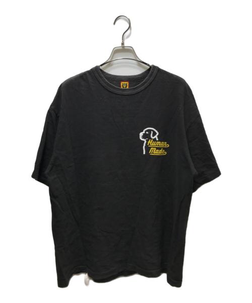 HUMAN MADE（ヒューマンメイド）HUMAN MADE (ヒューマンメイド) プリントTシャツ ブラック サイズ:実寸参照の古着・服飾アイテム