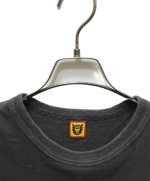 HUMAN MADE（ヒューマンメイド）HUMAN MADE (ヒューマンメイド) プリントTシャツ ブラック サイズ:実寸参照の古着・服飾アイテム