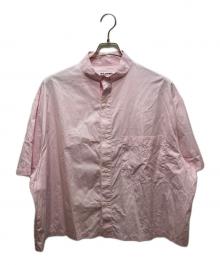 Hed Mayner（ヘド メイナー）の古着「H/S STAND COLLAR SHIRT (スタンドカラーシャツ）」｜ピンク