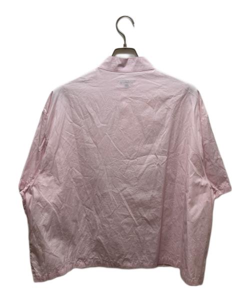 Hed Mayner（ヘド メイナー）Hed Mayner (ヘド メイナー) H/S STAND COLLAR SHIRT (スタンドカラーシャツ） ピンク サイズ:XSの古着・服飾アイテム