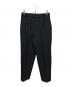ATON（エイトン）の古着「WOOL TROPICAL WIDE EASY PANTS （ウールトロピカルワイドイージーパンツ） PR AG IM 0203」｜ブラック