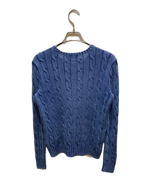 POLO RALPH LAUREN（ポロ・ラルフローレン）POLO RALPH LAUREN (ポロ・ラルフローレン) ケーブルニット ブルー サイズ:Mの古着・服飾アイテム