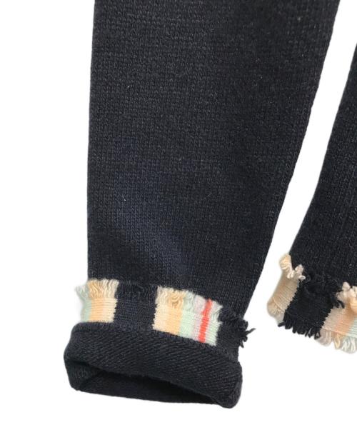 CHANEL（シャネル）CHANEL (シャネル) カシミヤ オープンフロント カーディガン　P22557V01456 ネイビー サイズ:42の古着・服飾アイテム