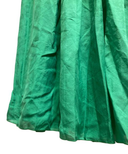BLAMINK（ブラミンク）BLAMINK (ブラミンク) P SI PLEAT(ピーエスアイプリーツ) グリーン サイズ:36の古着・服飾アイテム