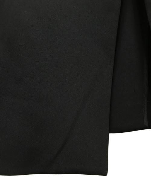SOEJU（ソージュ）SOEJU (ソージュ) ストレッチファインロングノーカラージャケット ブラック サイズ:Lの古着・服飾アイテム