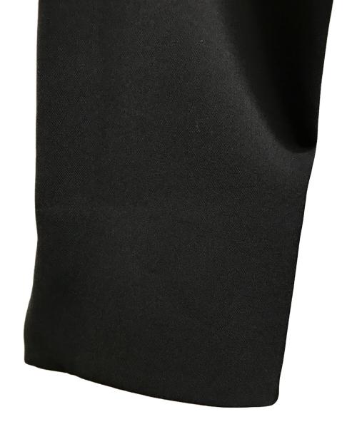 SOEJU（ソージュ）SOEJU (ソージュ) ストレッチファインロングノーカラージャケット ブラック サイズ:Lの古着・服飾アイテム