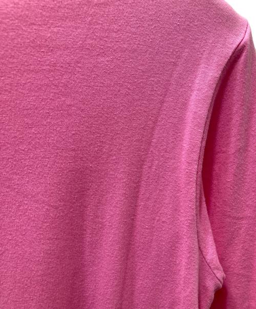 COMME des GARCONS GIRL（コムデギャルソンガール）COMME des GARCONS GIRL (コムデギャルソンガール) AD2020 ハートワッペンカットソーワンピース NY-T303 ピンク サイズ:Mの古着・服飾アイテム