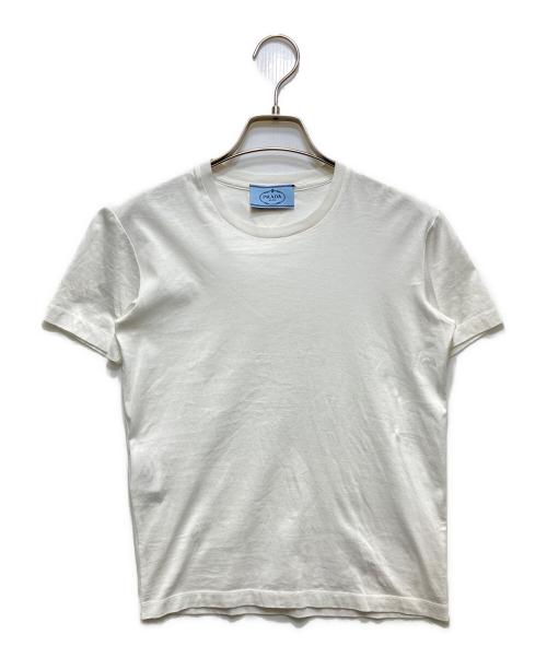 PRADA（プラダ）PRADA (プラダ) クルーネックTシャツ  19SS ホワイト サイズ:XSの古着・服飾アイテム