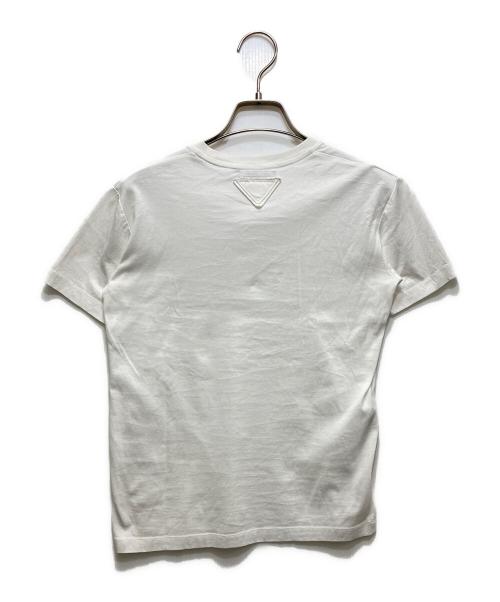 PRADA（プラダ）PRADA (プラダ) クルーネックTシャツ  19SS ホワイト サイズ:XSの古着・服飾アイテム