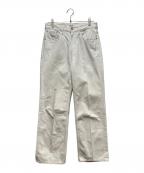 AURALEEオーラリー）の古着「HARD TWIST DENIM 5P PANTS(ハードツウィストデニム５Pパンツ)　」｜アイボリー