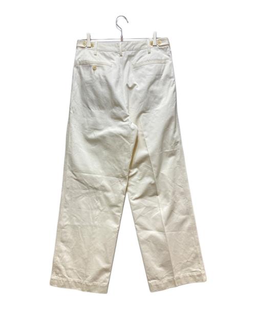 AURALEE（オーラリー）AURALEE (オーラリー) WASHED FINX CHINO ONEーTUCK PANTS(ウォッシュドフィンクスチノワンタックパンツ)　 アイボリー サイズ:3の古着・服飾アイテム