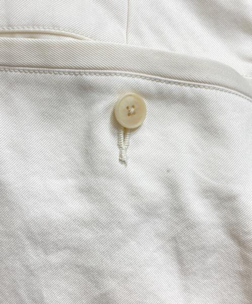 AURALEE（オーラリー）AURALEE (オーラリー) WASHED FINX CHINO ONEーTUCK PANTS(ウォッシュドフィンクスチノワンタックパンツ)　 アイボリー サイズ:3の古着・服飾アイテム