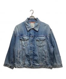 Acne studios（アクネ ストゥディオズ）の古着「ルーズフィット ウォッシュドデニムジャケットFN-UX-OUTW000016/C90094」｜インディゴ
